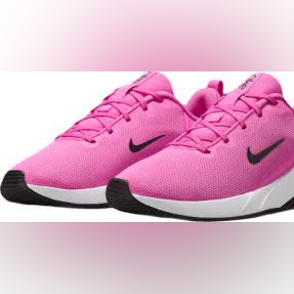 🆕 Nike pink white and black Sports Sneakers - Picture 2 of 10